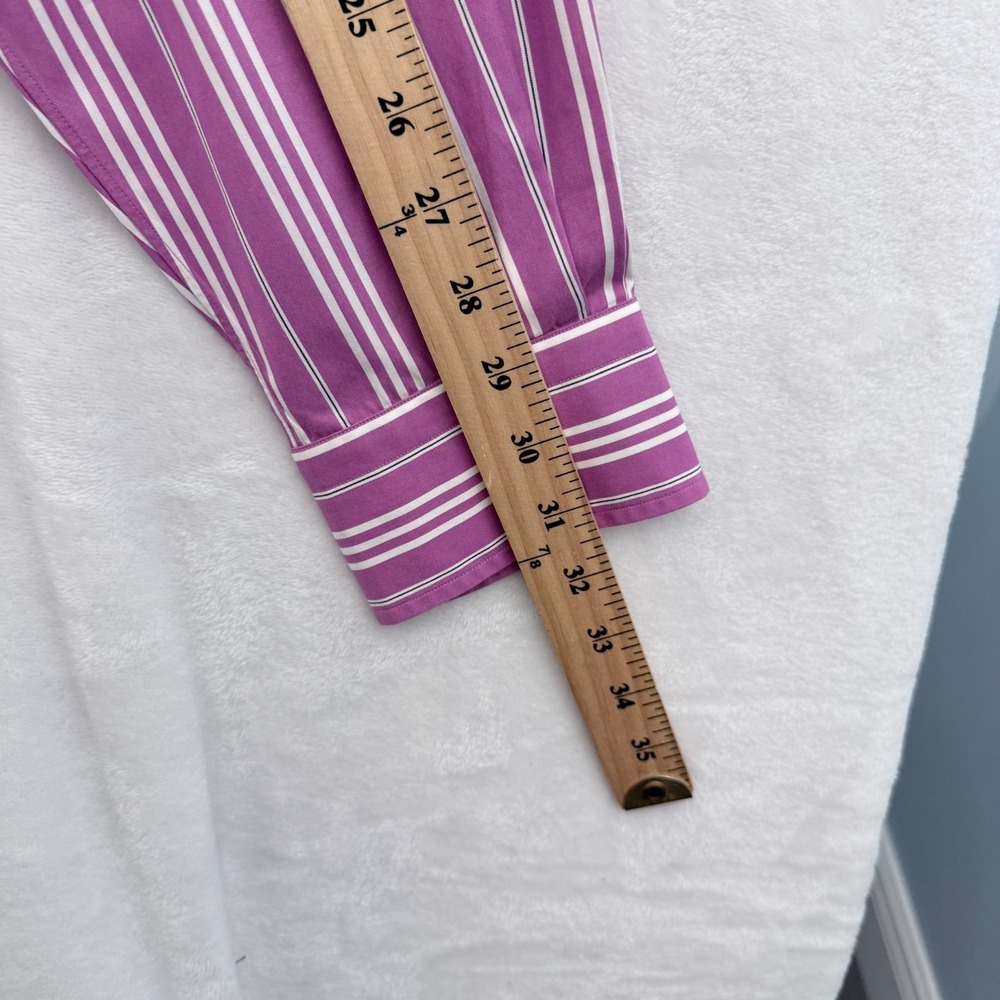 Ralph Lauren Purple Label Dress Shirt Mens L 16.5 Pink Stripe Business Casual - Picture 7 of 8